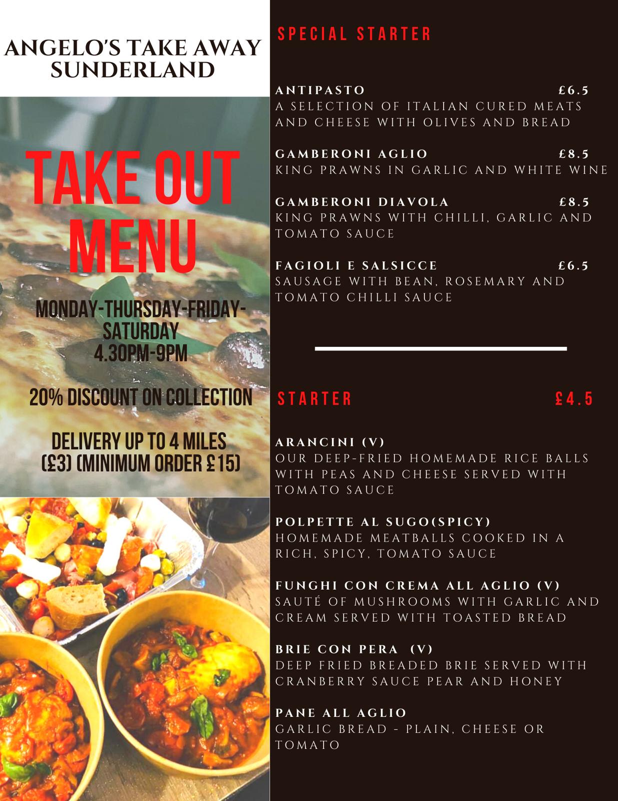 Takeaway Menu | Sunderland Offers